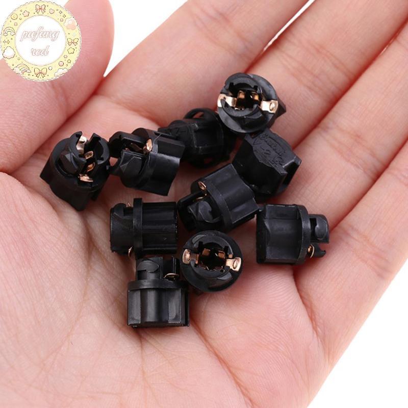 PURED 5 Chiếc Đèn Tín Hiệu T5 Led Xoắn Ổ Cắm Bảng Điều Khiển Cụm Ổ Cắm Đèn Đế T5 Ổ Cắm Bóng Đèn Ô Tô