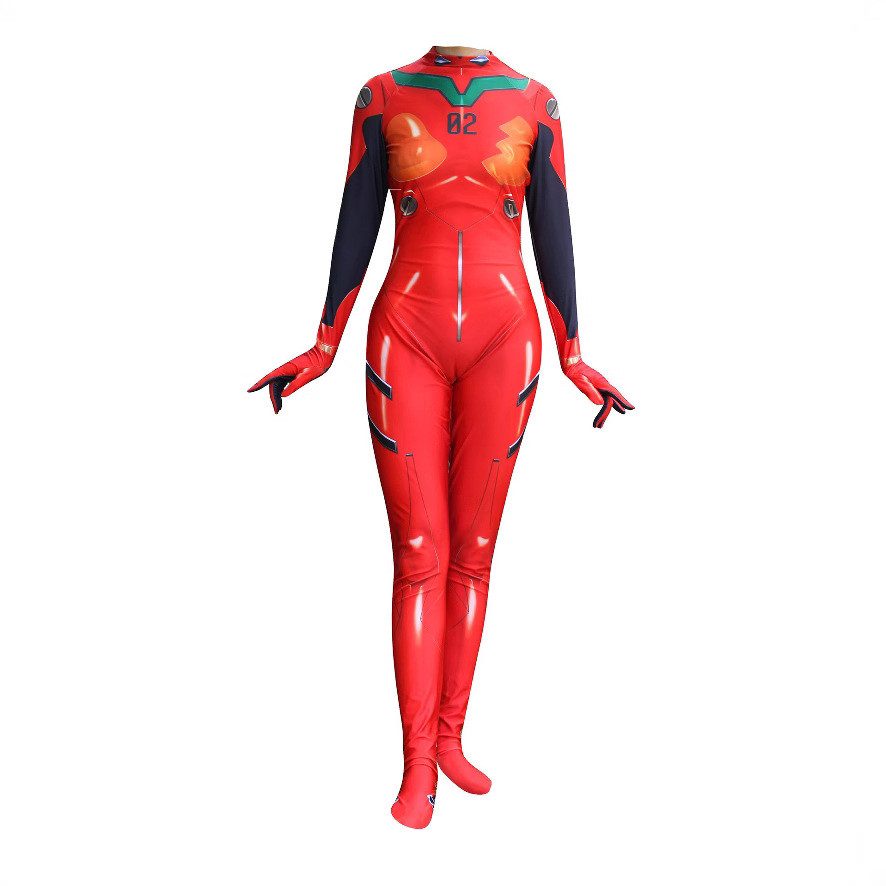 Anime Modern Eva Asuka Cosplay Costume, Phù Hợp với Phong Cách Evangelion