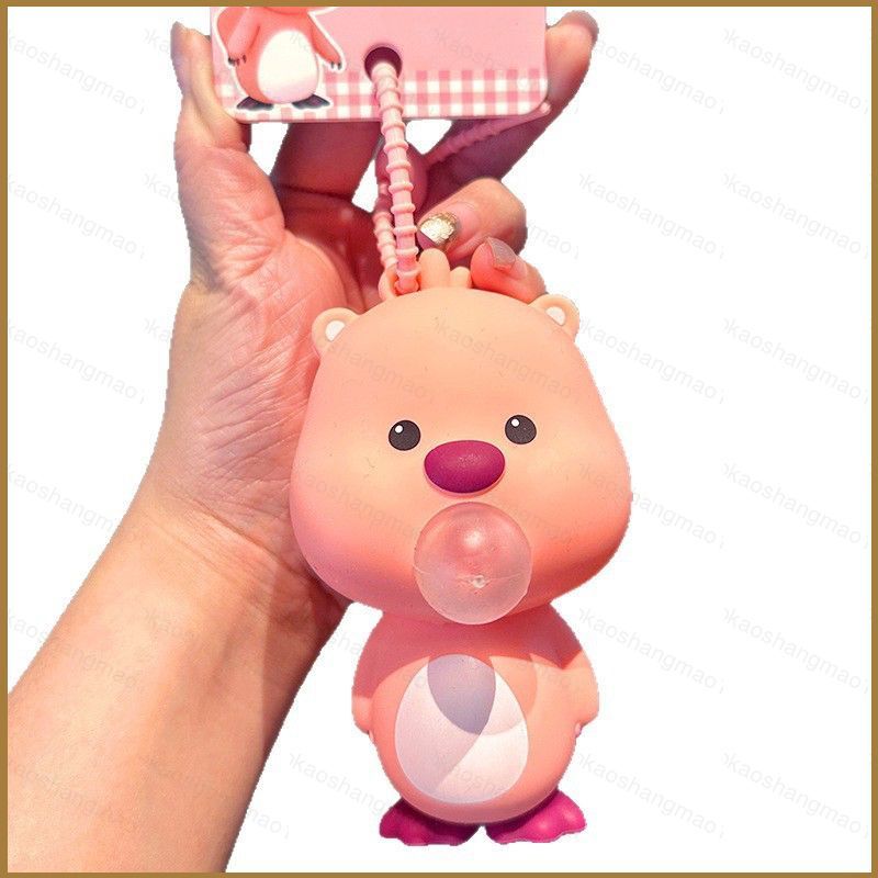HK1 Viral Loopy Squishy Đồ Chơi Mù Hộp Bong Bóng Thổi Chậm Rebound Túi Charm Móc Khóa Trẻ Em Quà Tặn