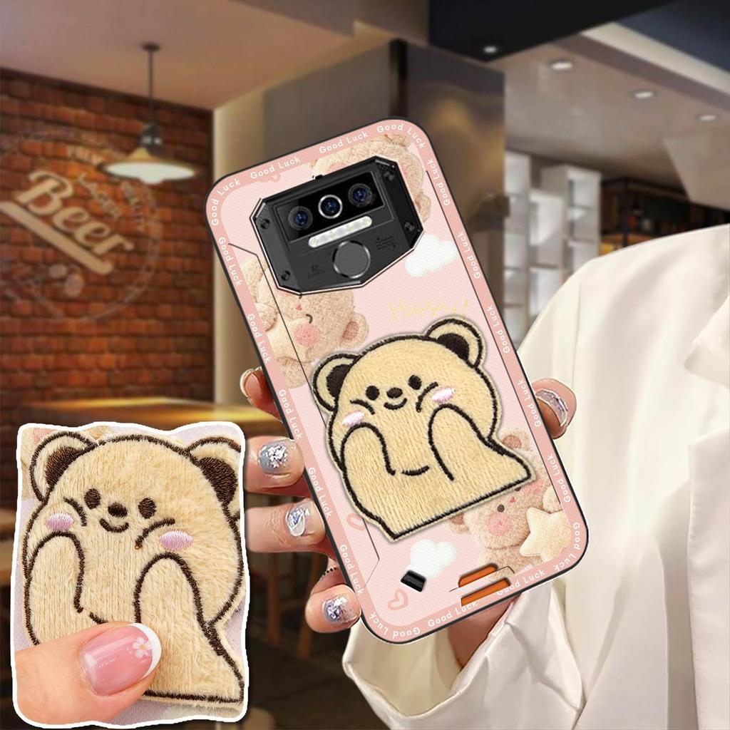 Ốp Lưng Mềm Ốp lưng Oukitel WP5 / WP5 Pro 3D Thêu Dễ Thương Chống Sốc Chống Va Đập Miếng Dán Vải Bảo