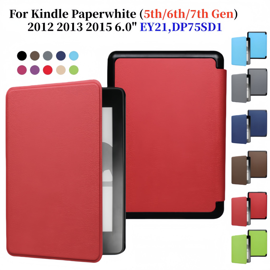 Ốp Lưng Cho Paperwhite 3 2 1 Kindle 7th 6th 5th Gen 6.0 '' EY21 DP75SDI Sách Điện Tử Ngủ Thông Minh 