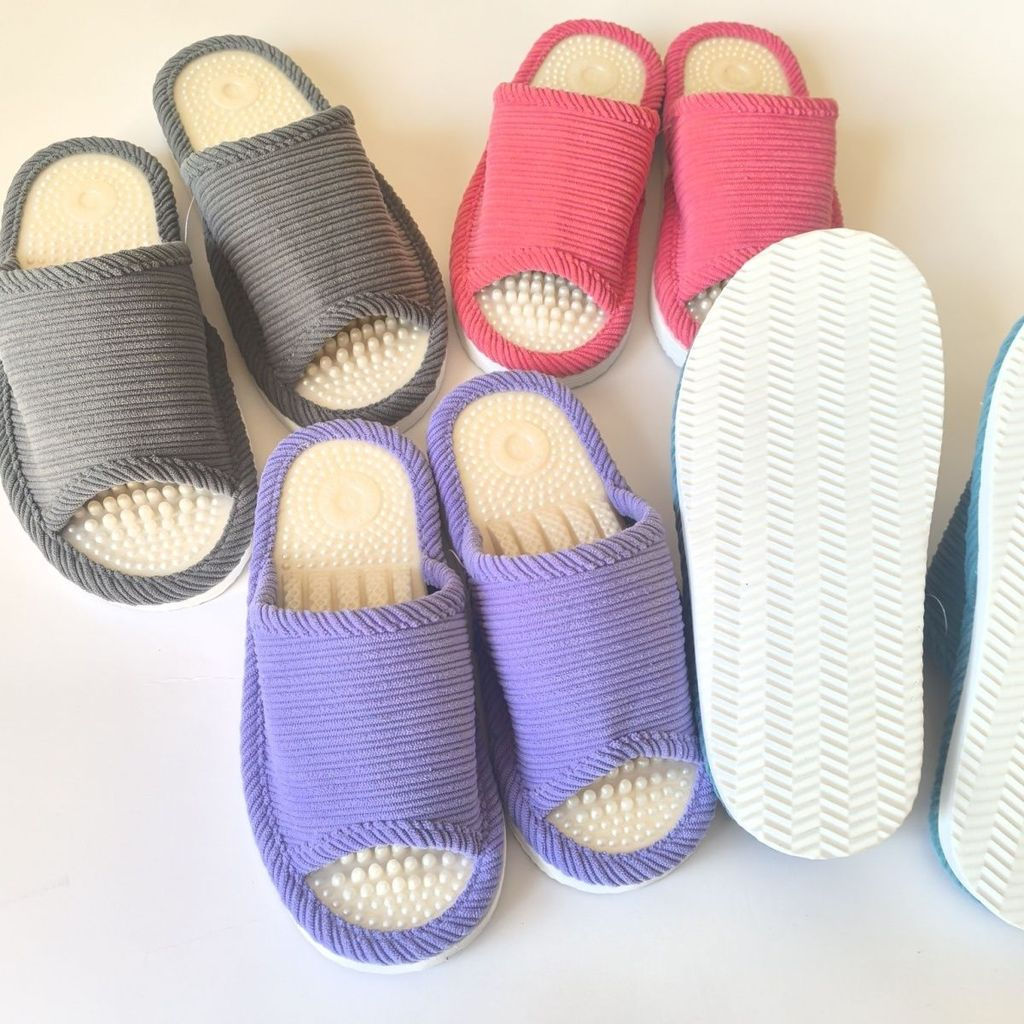 Hàng sẵn có Ngoại thương Xuất khẩu sang Nhật Bản Dép đi trong nhà Dép im lặng Massage Dép chân Peak 