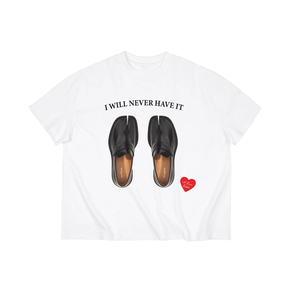 (COD) Áo ThunTrắng UNISEX ""SHOES"" Form Boxy - EDDIE