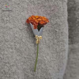 GOOTARDES Bó Hoa Trâm Cài Phong Cách Pháp Vintage, DIY Bạc Bóng Pin Cho Nữ