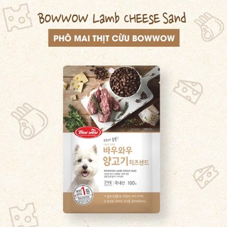 Bowwow Đồ Thưởng Phô Mai Thịt Cừu Cho Chó 100g