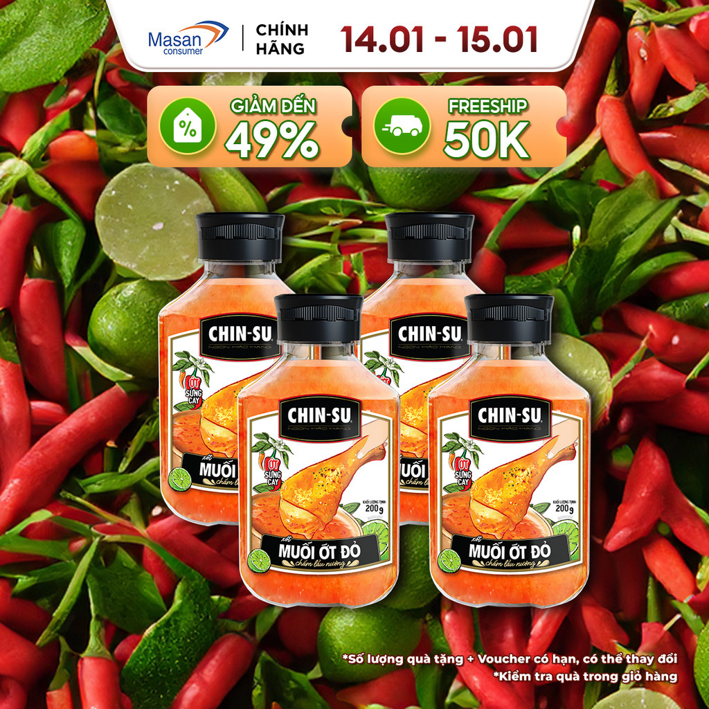 Combo 4 Xốt Muối Ớt Đỏ (Cùng Vị)