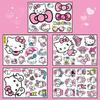 Hình dán trang trí Hello Kitty dễ thương cho xe điện, xe máy, vali, mũ bảo hiểm, che vết trầy xước và chống thấm nước.