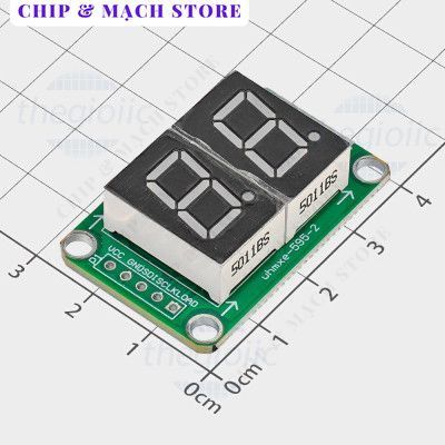 Module 2 LED 7 Đoạn 0.5inch 74HC595 5VDC Chip & Mạch Store