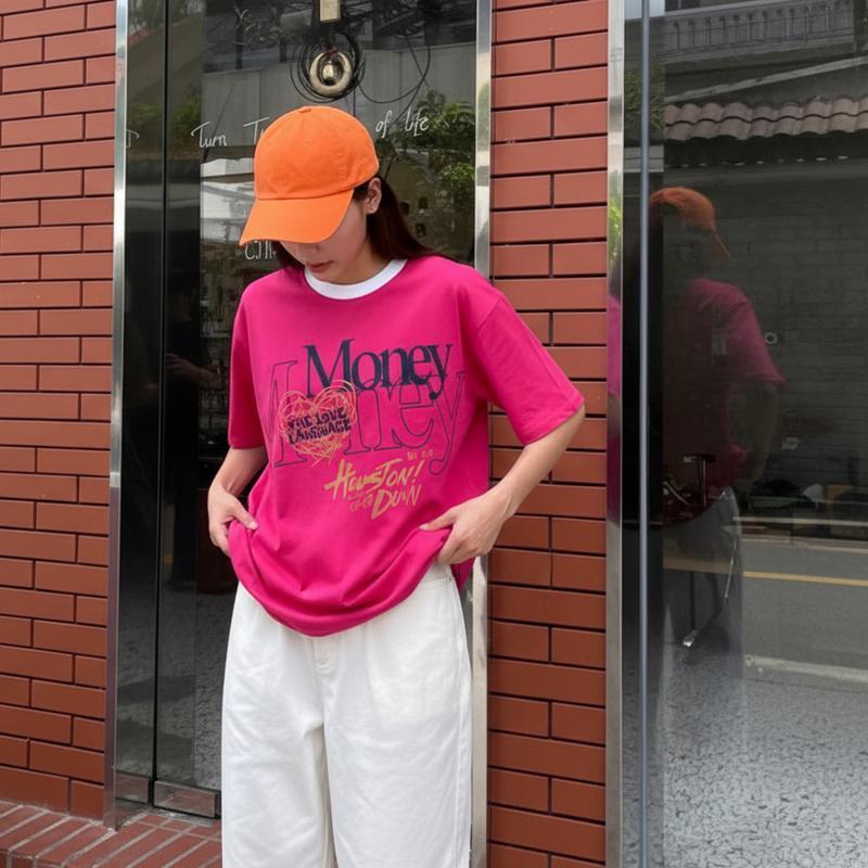 Áo Thun GQ - MONEY TEE - Hồng Cotton 2 Chiều Unisex Nam/Nữ