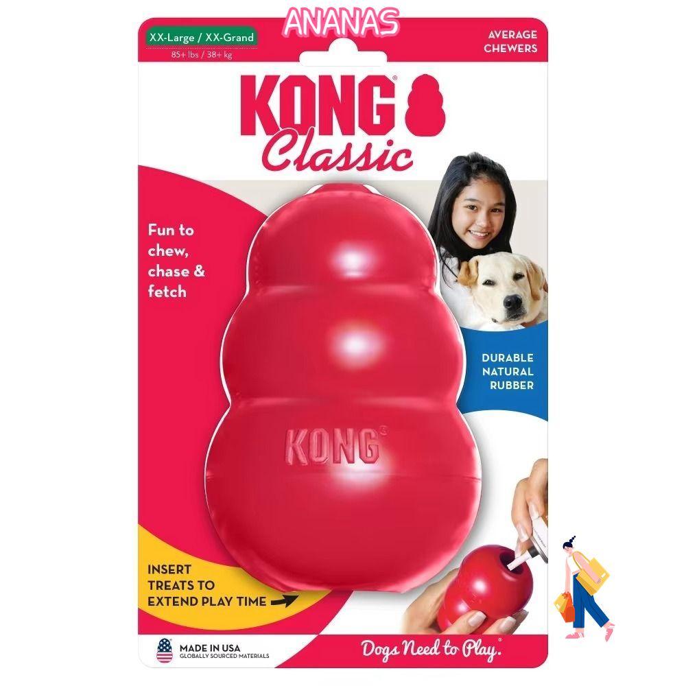 Đồ chơi chó con ANANAS Kong, khả năng điều trị đầy đủ Đồ chơi chó Kong Erratic Bounce, Đồ chơi nhai 