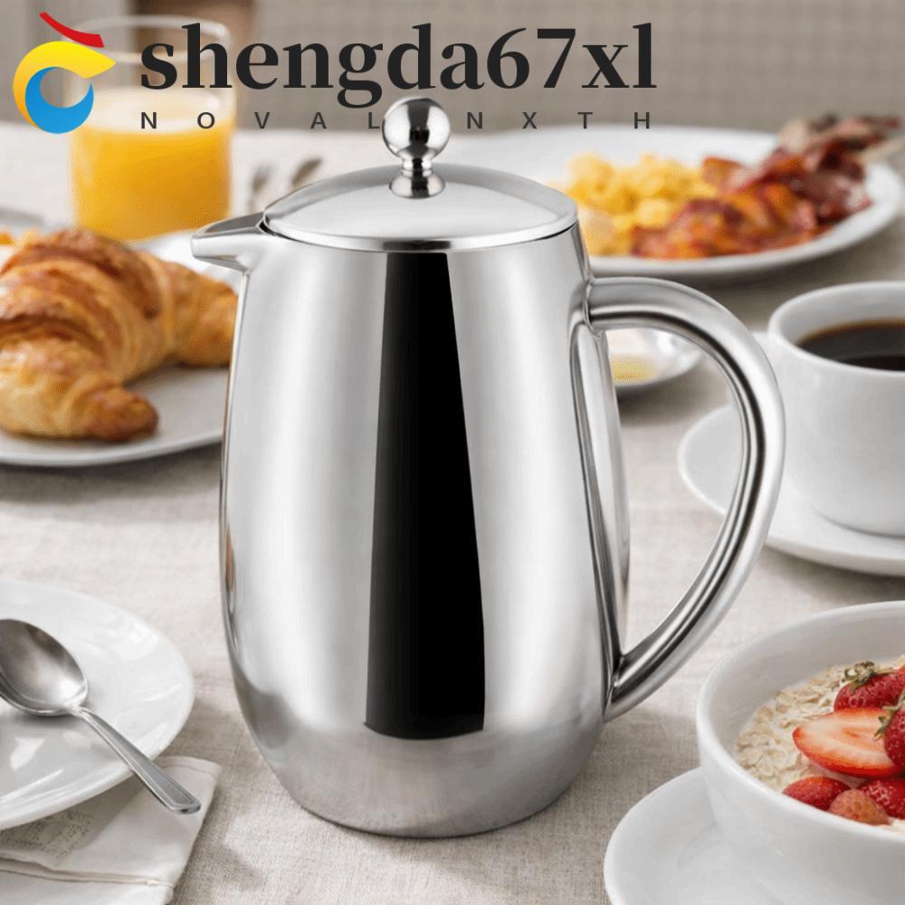 SHENGDA French Press, Nồi cà phê cách nhiệt bằng thép không gỉ 304, Phụ kiện cà phê Cappuccino giống