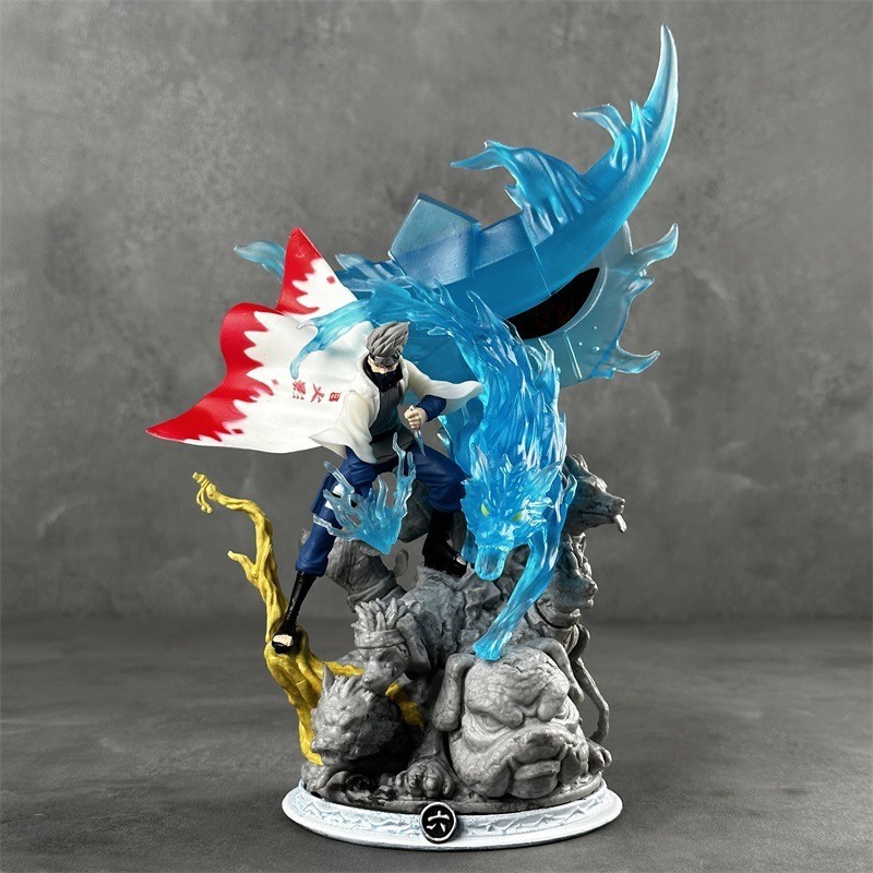 Naruto Hình CS Kakashi Hình Thế Hệ Thứ Sáu Mắt Cờ Mukakashi Chidori Hiệu Ứng Đặc Biệt Cảnh Anime Mô 