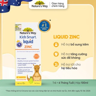 Siro Uống Nature's Way Kids Smart Liquid Zinc Bổ Sung Kẽm, Hỗ Trợ Tăng Cường Đề Kháng Cho Bé 100ml