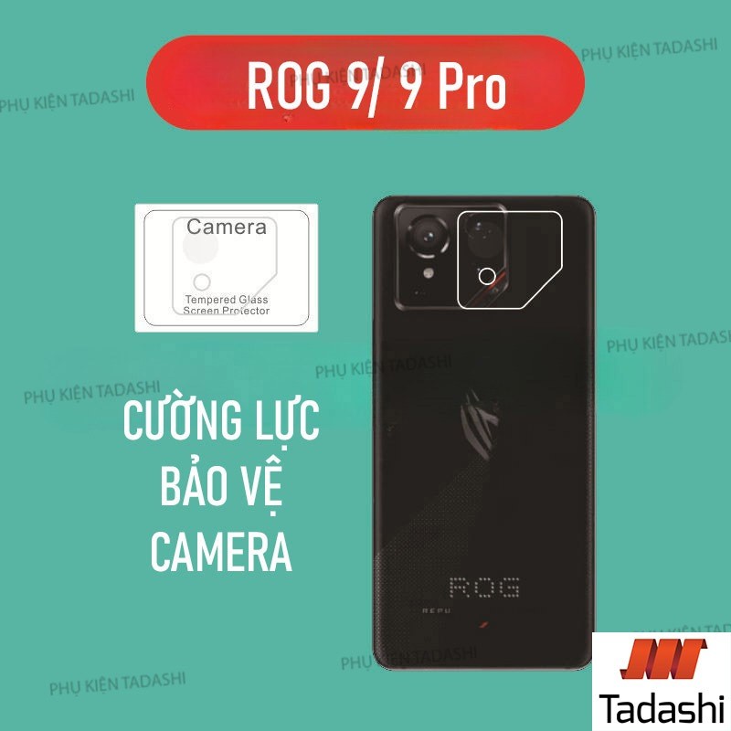 Cường Lực CAMERA ROG Phone 9/ ROG Phone 9 Pro, ROG 8/ 8 Pro Trong Suốt Bám Dính Tốt Bảo vệ ống kính 
