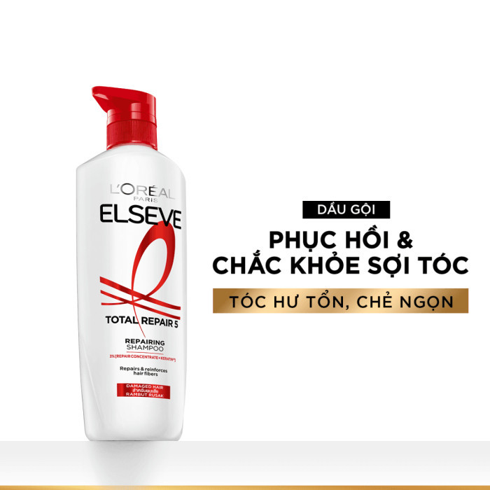 Dầu gội phục hồi hư tổn L'Oreal Elseve Total Repair (650ml)