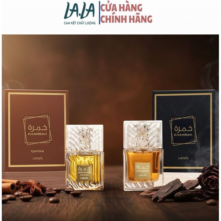 [Chính Hãng Fullseal 100ml] Nước hoa unisex LATTAFA KHAMRAH QAHWA EDP