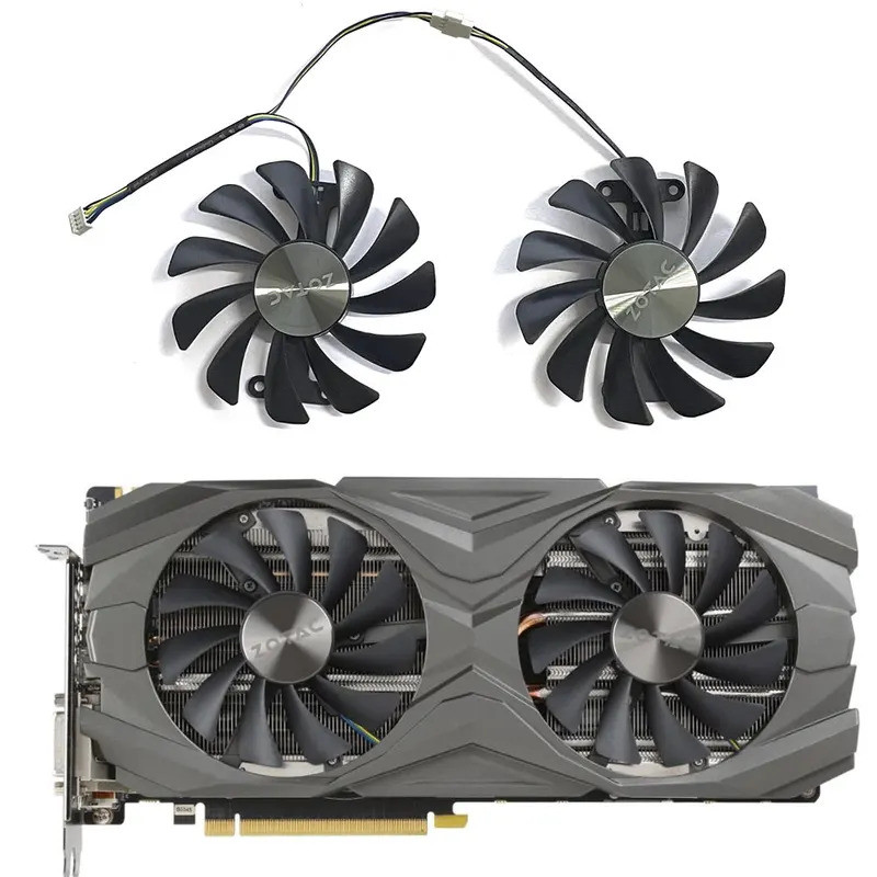 MỚI 1 BỘ 95MM GAA8S2U GTX 1080 Ti AMP Edition Quạt GPU, Dành Cho zotac GTX 1080Ti 1080 1070 1070Ti A