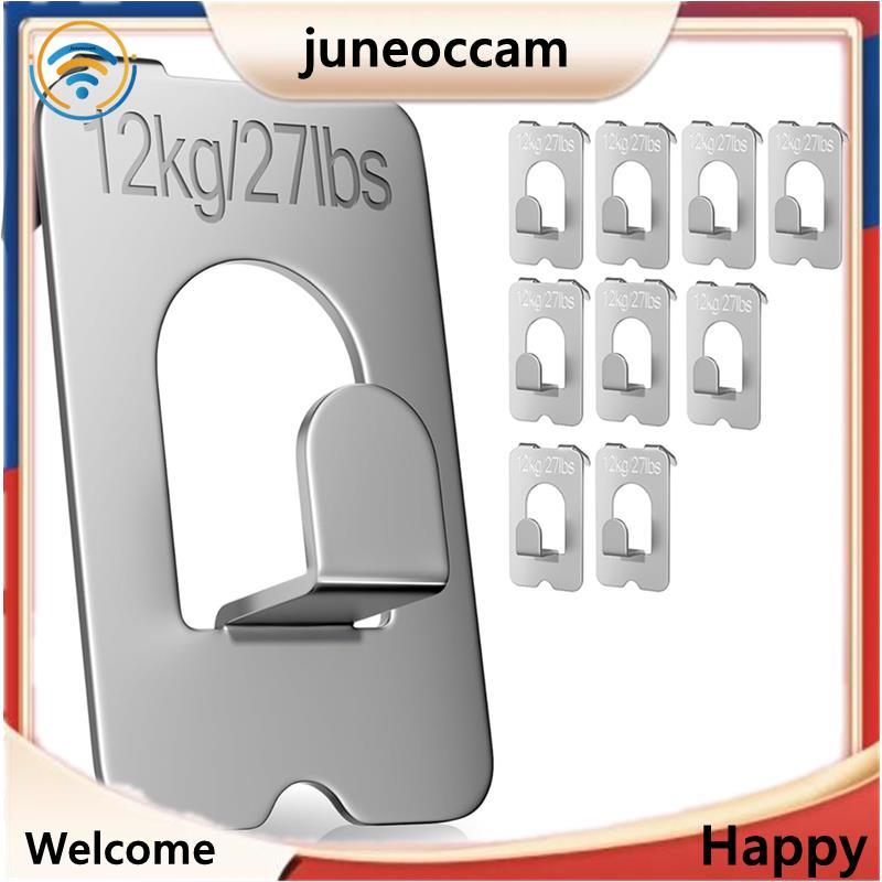 [juneoccam] Móc móng vuốt cho vách thạch cao-10 chiếc Móc treo tranh Hỗ trợ 27Lbs / 12kg Móc không d