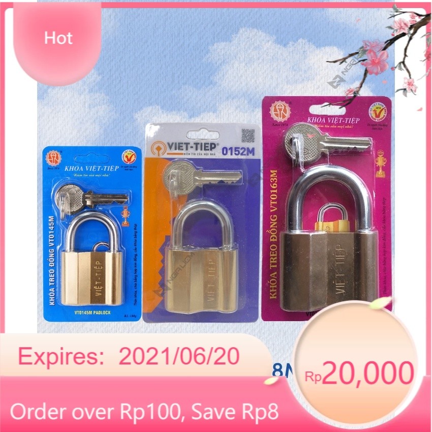 Khóa Việt Tiệp đồng thau  (0138M, 0145M; 0152M; 0163M)