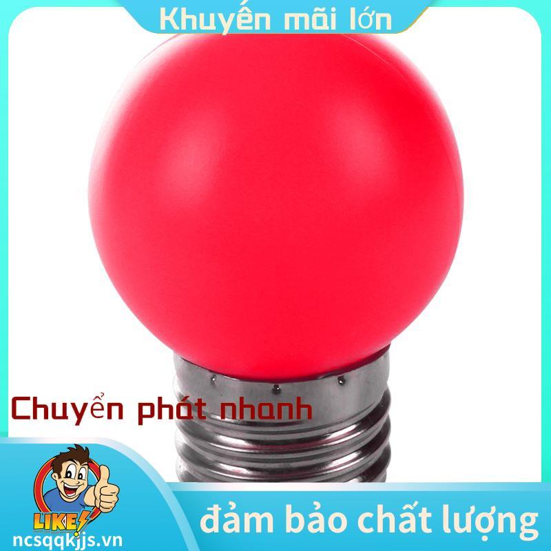Bóng đèn LED E27 Bóng đèn nhựa màu đỏ ấm áp (Công suất 0,5W, Đỏ) .ncsqkjjsvn