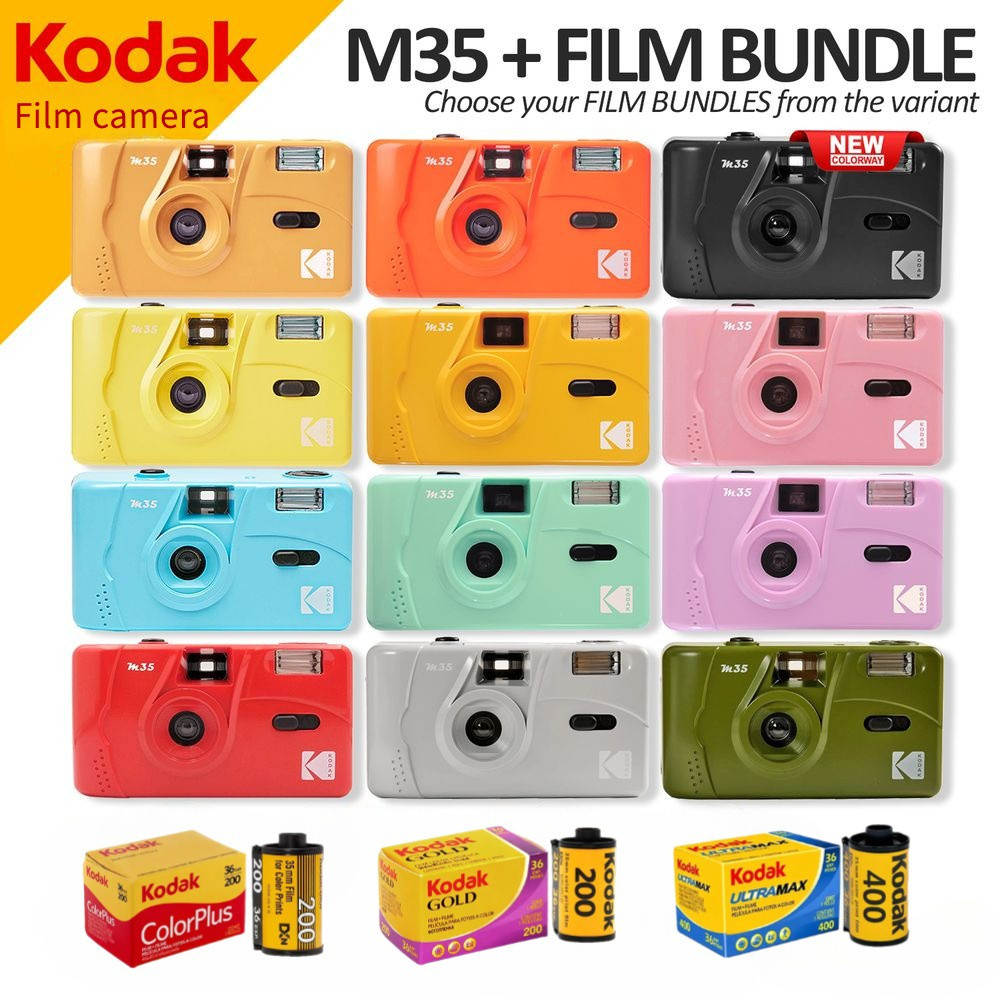 Máy ảnh phim Kodak M35 có thể tái sử dụng Máy ảnh Analog cổ điển
