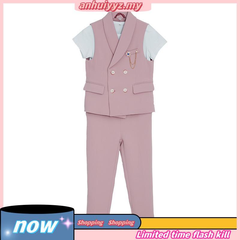 Quần Vest bé trai 1-14 tuổi Bộ quần áo thông thường cho trẻ em Bộ 2 món