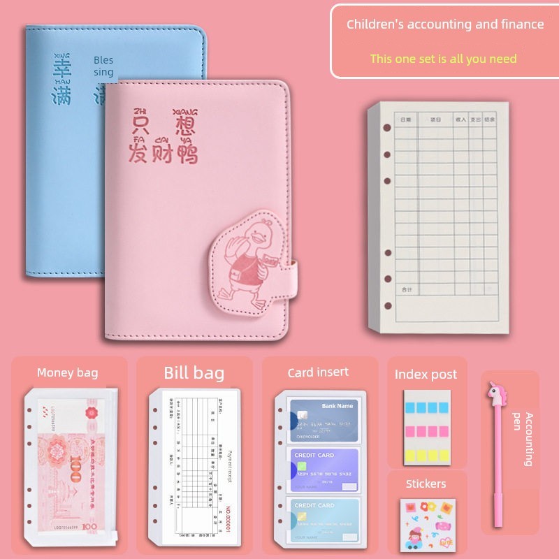 Sách Kế Toán Trẻ Em Lá Rời Học Sinh Tiểu Học Tiết Kiệm Tiền Có Thể Giữ Tiền Thay Đổi Chi Tiền
