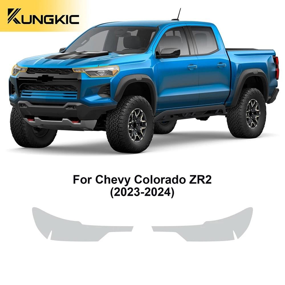 Dành Cho Xe Chevrolet Colorado ZR2 2023 2024 Pre Cut Đèn Pha Chiếu Hậu Sơn Bảo Vệ Phim Chống Trầy Xư