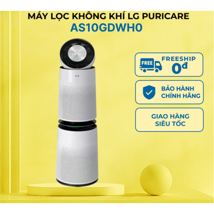 Máy lọc không khí 2 tầng LG PuriCare AS10GDWH0 70W