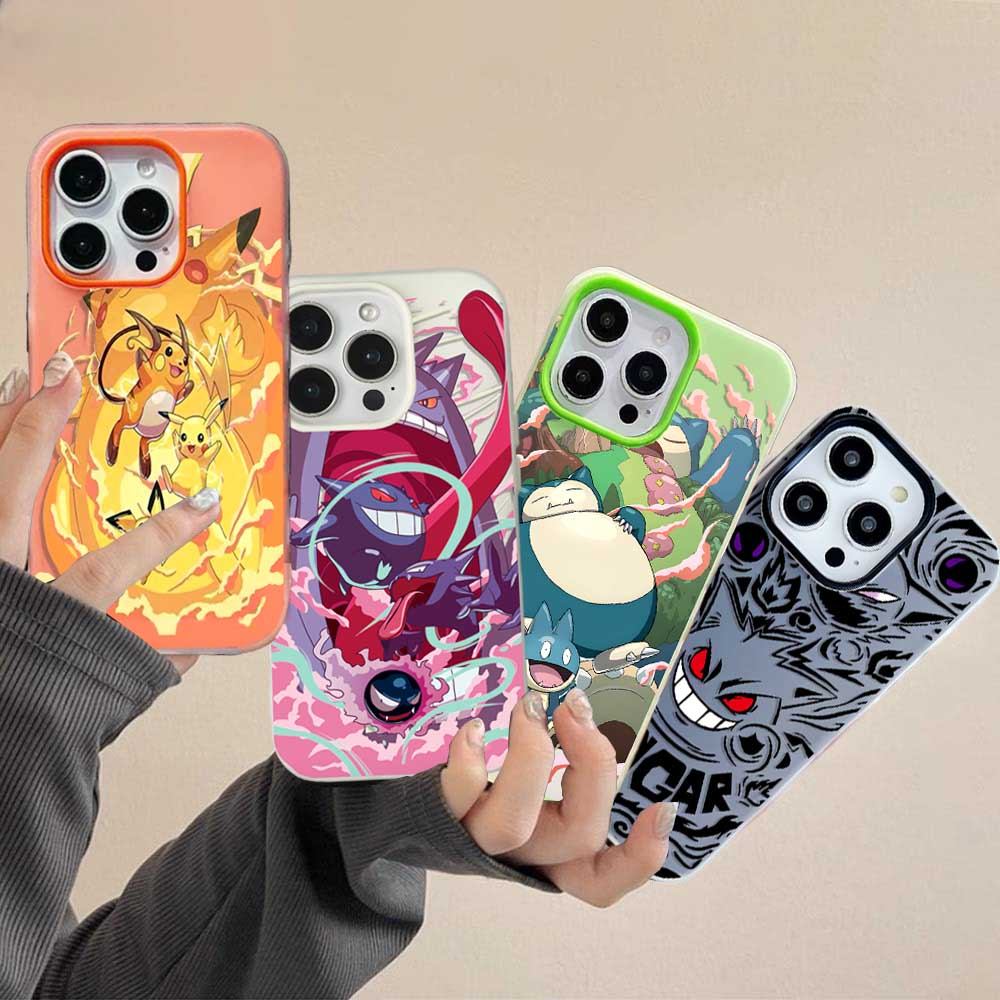 Pokemon Anime Gengar Pikachu Dành Cho Motorola Moto G24 G64 G73 G14 G54 G84 G23 G Stylus E22 E13 G P