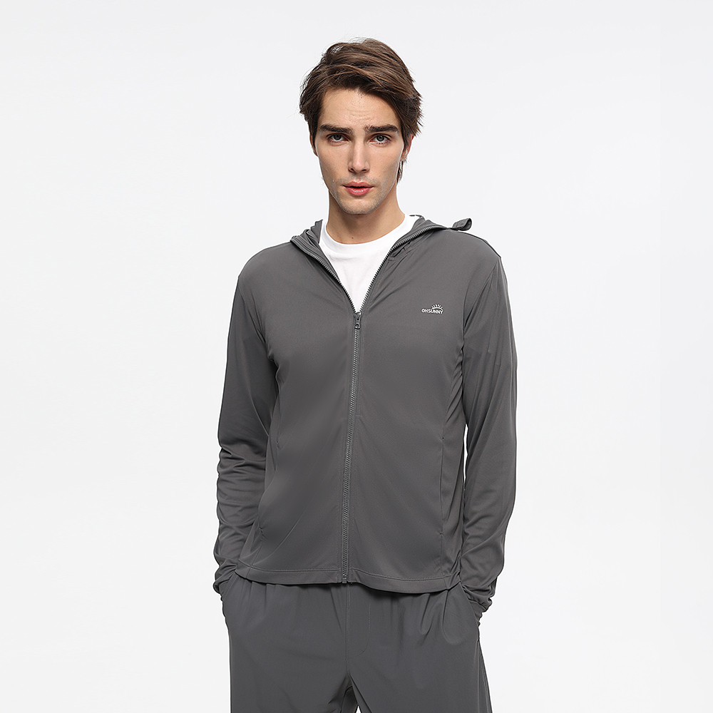 OhSunny Áo Chống Nắng Nam UPF50+, Thoáng Khí, Có Mũ Trùm Đầu