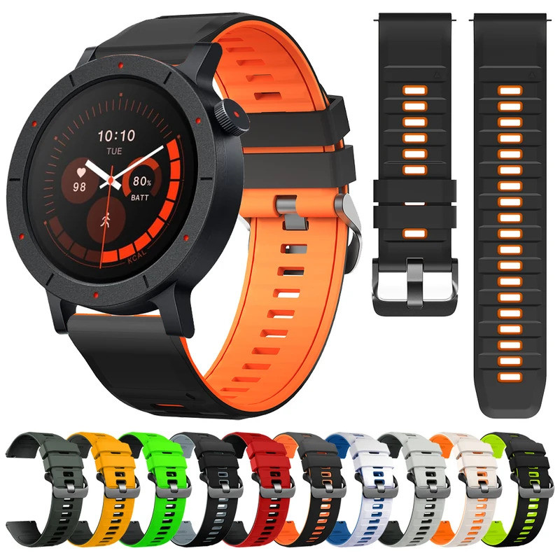 22mm Dây đeo đồng hồ không có gì CMF Watch 3 Pro Dây đeo silicon hai tông cho CMF Watch Pro 2 Vòng đ