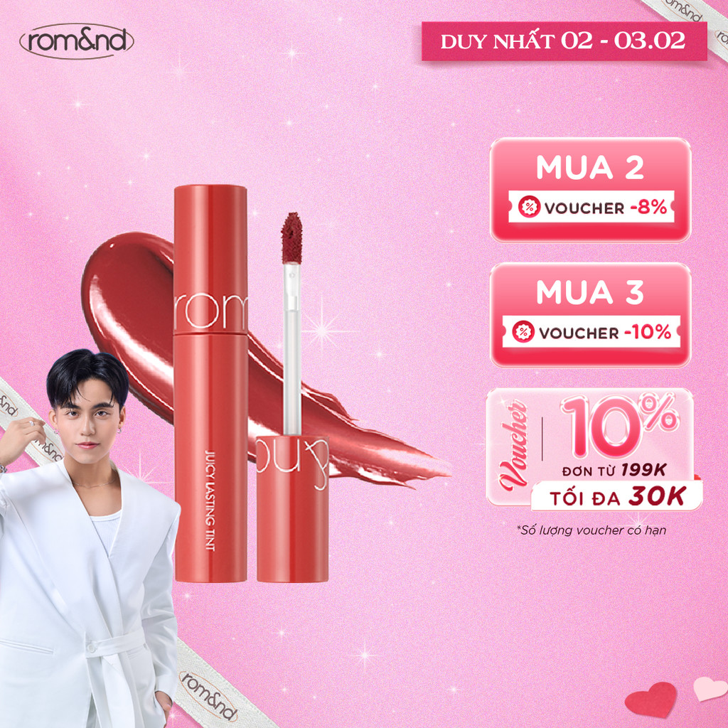 [Rom&nd] [Màu 1-9] Son Tint lì ngọt ngào Hàn Quốc Romand Juicy Lasting Tint 5.5g