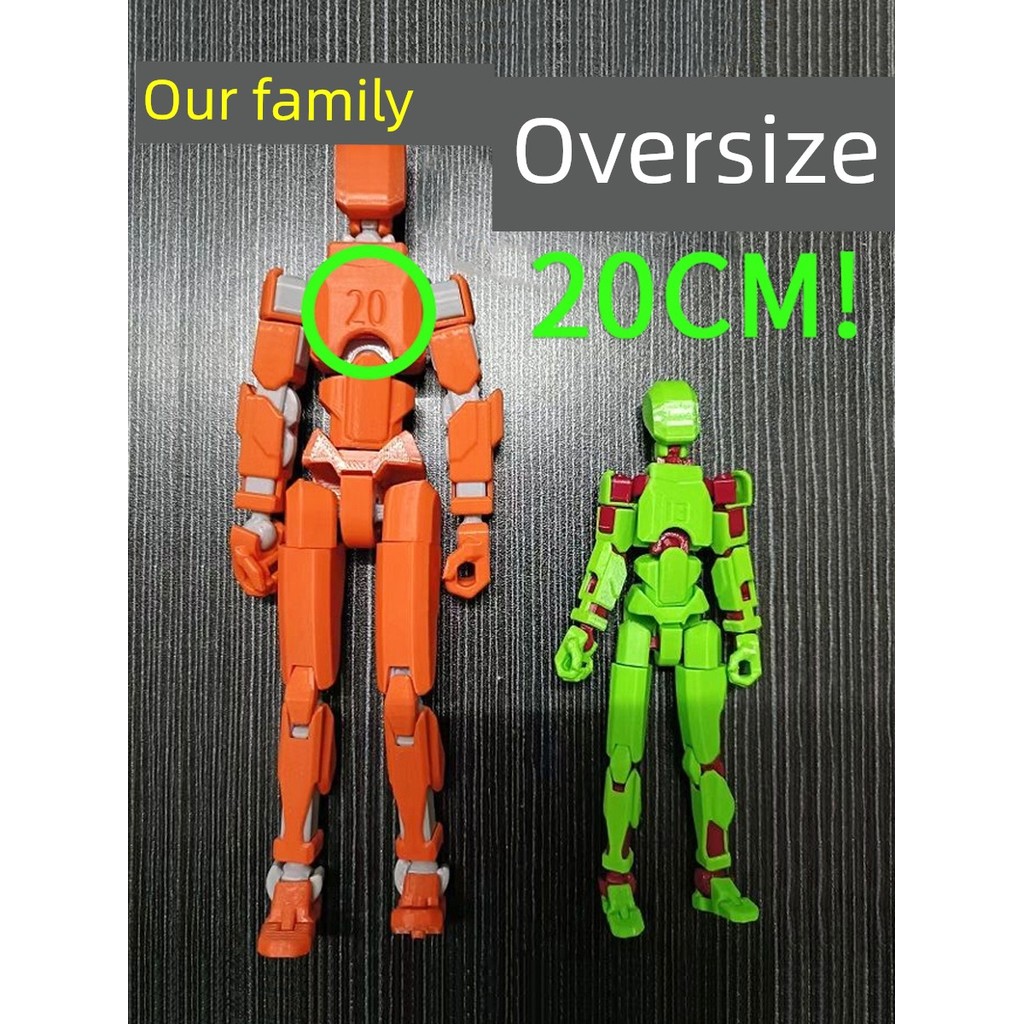 Thế hệ thứ 3 DUMMY13 Cực Lớn 20cm Đa Năng Siêu Hành Động Hình Mô Hình Giải Nén 3d In Hình Đồ Chơi Hì