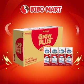 Thùng 48 Hộp Sữa GrowPLUS+ Đỏ Ít Đường 110/180ml Hỗ Trợ Tiêu Hóa Tăng Cường Miễn Dịch - Bibo Mart