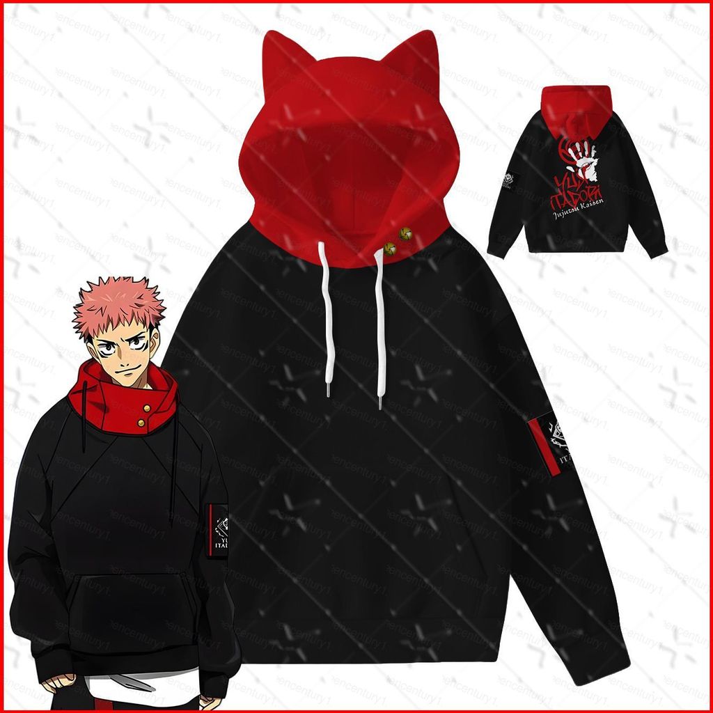 GC1 Jujutsu Kaisen Itadori Yuji Áo Anime Áo Unisex Dài Tay Top GC1