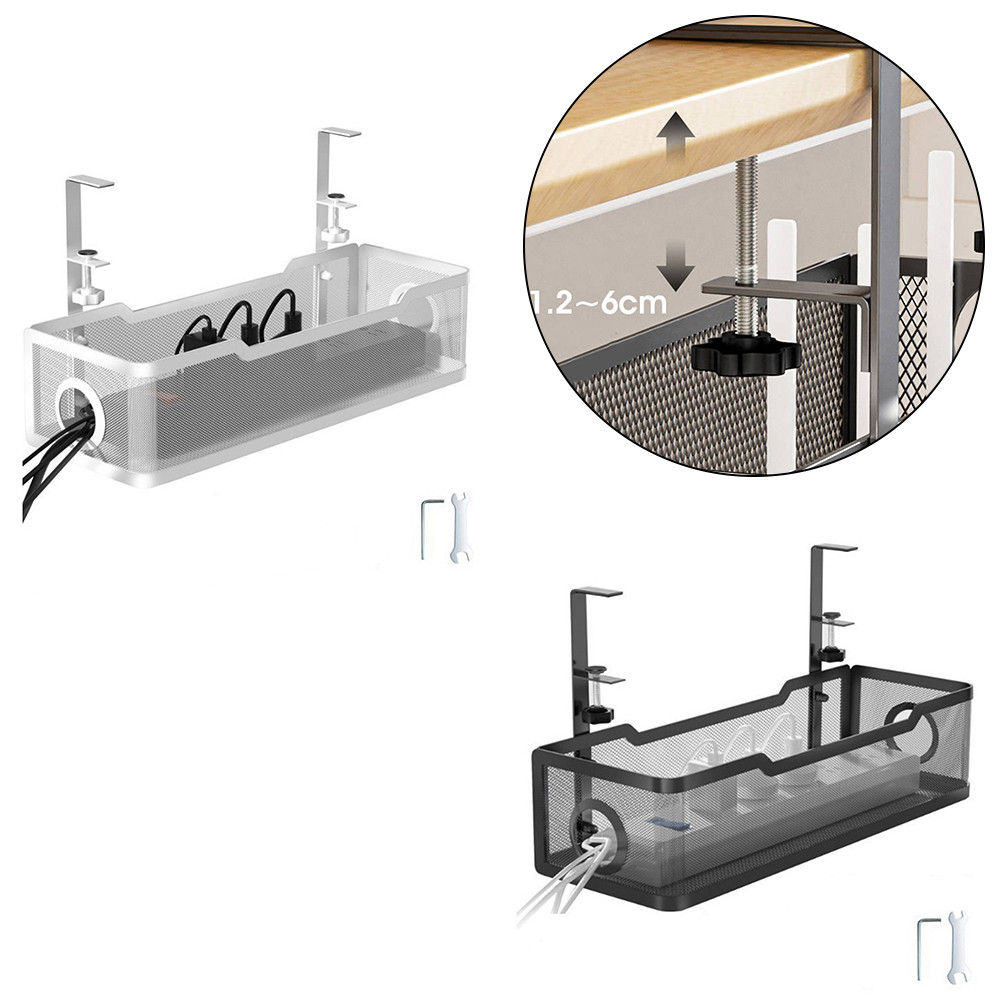 Under Desk Cable Management Tray,Wire Management Desk Cable Tray Wire Organizer