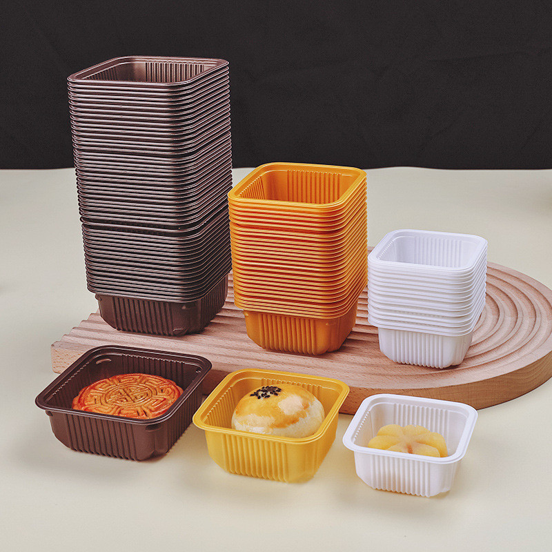 [Khuyến nghị của cửa hàng] Khay bánh trung thu 50g80g Khay đế Lòng đỏ trứng Hộp giòn Hộp vỉ bánh tru