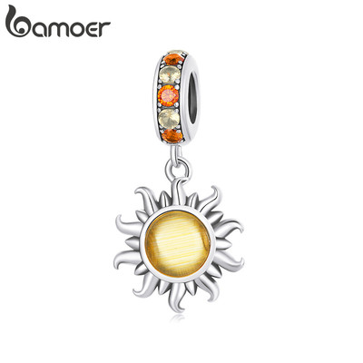 Bamoer Hạt Mặt Trời DIY - Mặt Dây Chuyền & Vòng Cổ Thời Trang Cho Nữ, Quà Tặng Perfect