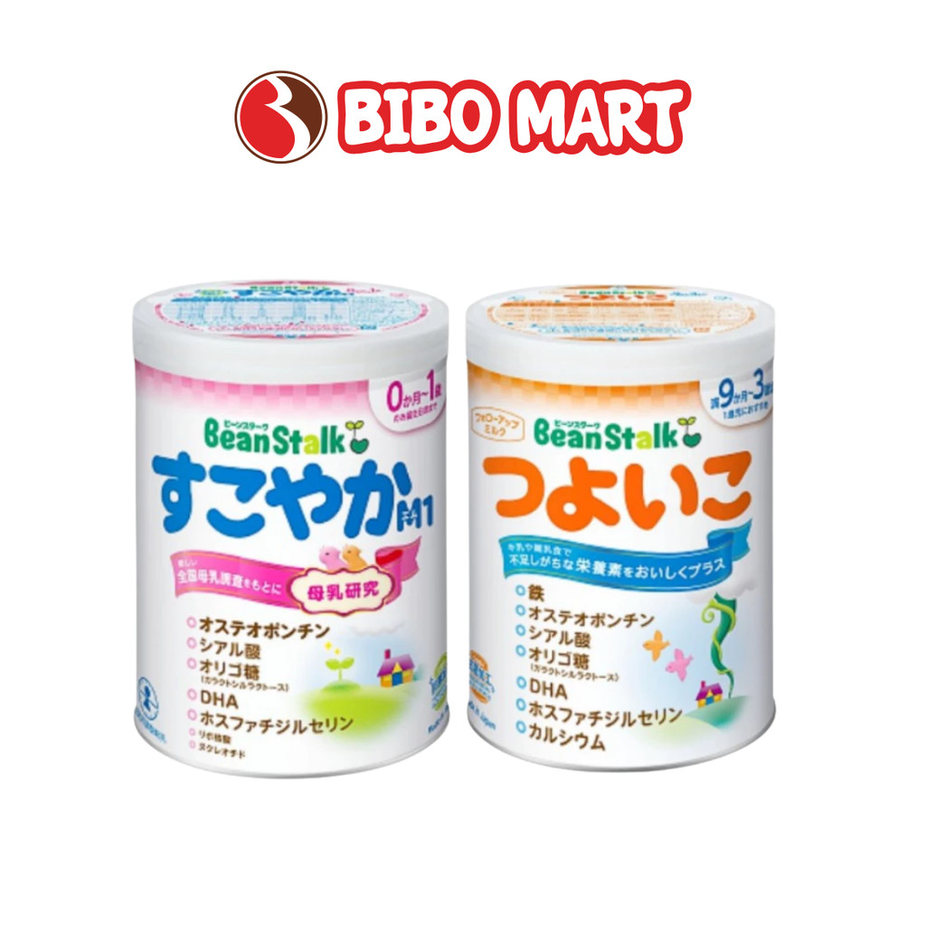 [KOL] Sữa BeanStalk Tsuyoiko Sukoyaka Cho Bé Sơ Sinh Lon 800g - Bibomart