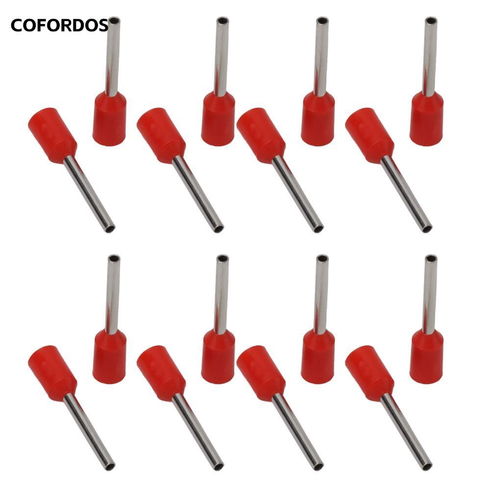 COFORDOS 1000 Chiếc Thiết Bị Đầu Cuối Ferrules Cách Nhiệt, Bộ Đầu Nối Ferrule Dây Chất Liệu Đồng Đỏ,