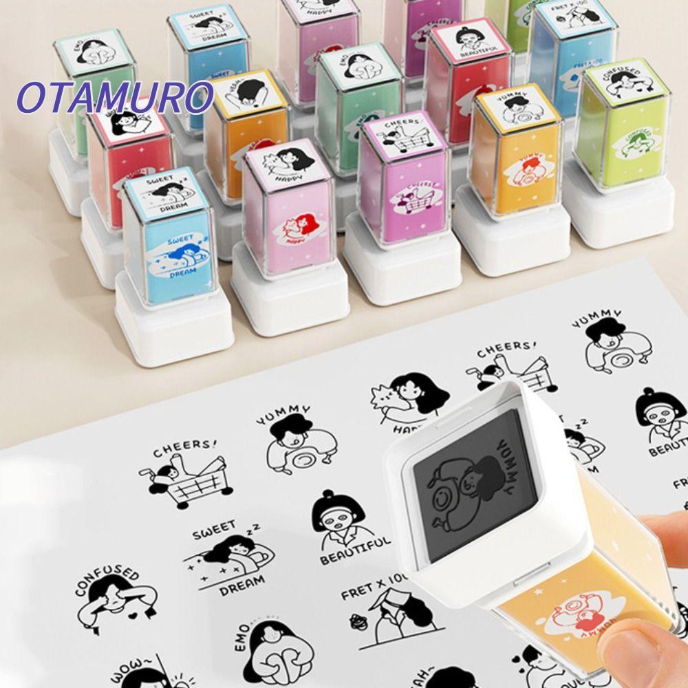 RANERVZZ Seal Box, DIY Traceless Account Seal, Kawaii Handmade Hoạt Hình Tem Đồ Chơi Trường Học