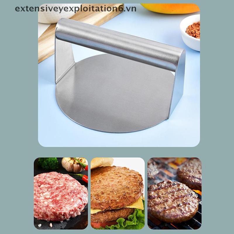 # expen # Thép không gỉ Smash Burger Press Hamburger Patties Meat Masher Khuôn ép thịt tròn cho phụ 
