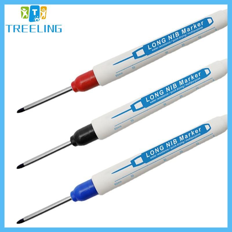 Treeling Đa Năng Bút Đánh Dấu Lỗ Sâu Bút Đánh Dấu Dài Đen Xanh Đỏ Cho Phòng Tắm Gỗ Đá Paintin