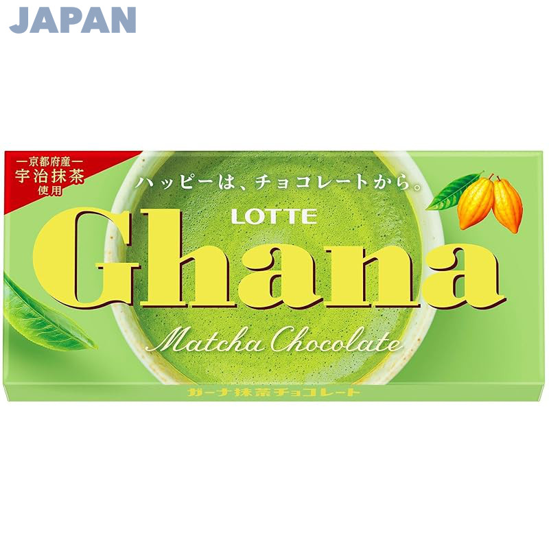 Lotte Ghana Matcha Chocolate - Indulge in Rich Green Tea Flavor - 45g