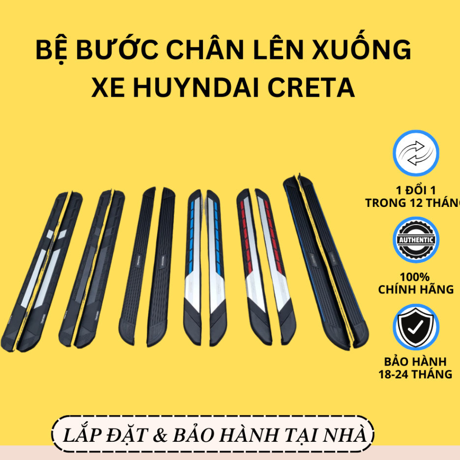 NEW 2026  Bệ Bước Chân Lên Xuống Xe HUYNDAI CRETA | Khắc Tên Laser Theo Yêu Cầu | Bậc Dẫm Chân CRETA