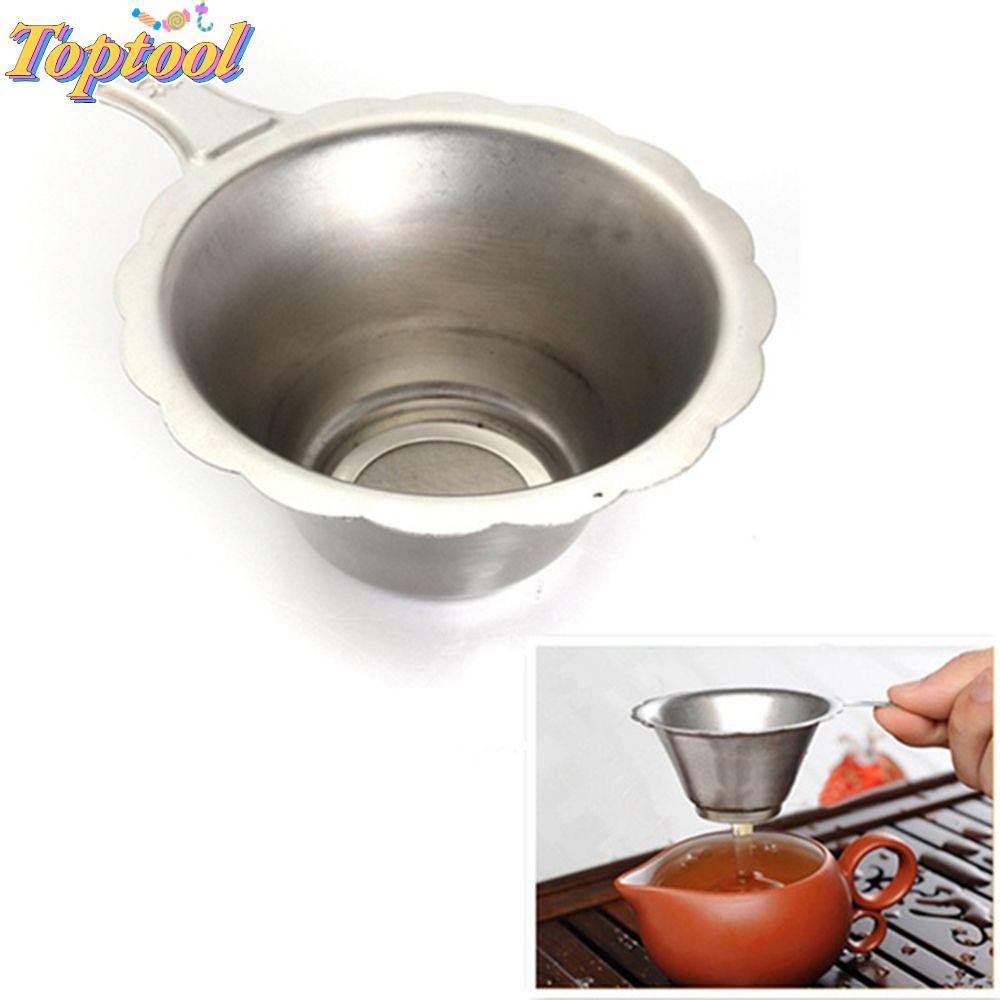 TOPTOOL Tea Strainer Bộ lọc trà tái sử dụng Kungfu Lưới mịn