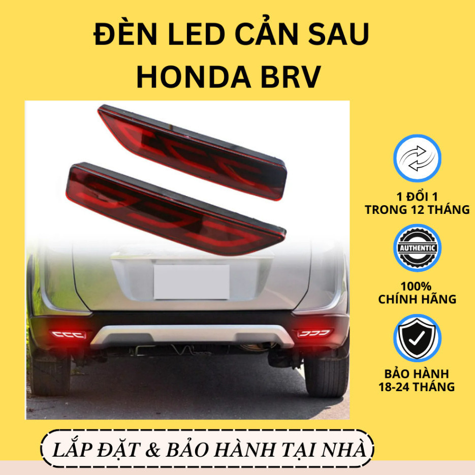 New  Đèn Led Cản Sau Honda BRV | Led Gầm Trước BRV | 3 Chế Độ Xi Nhan
