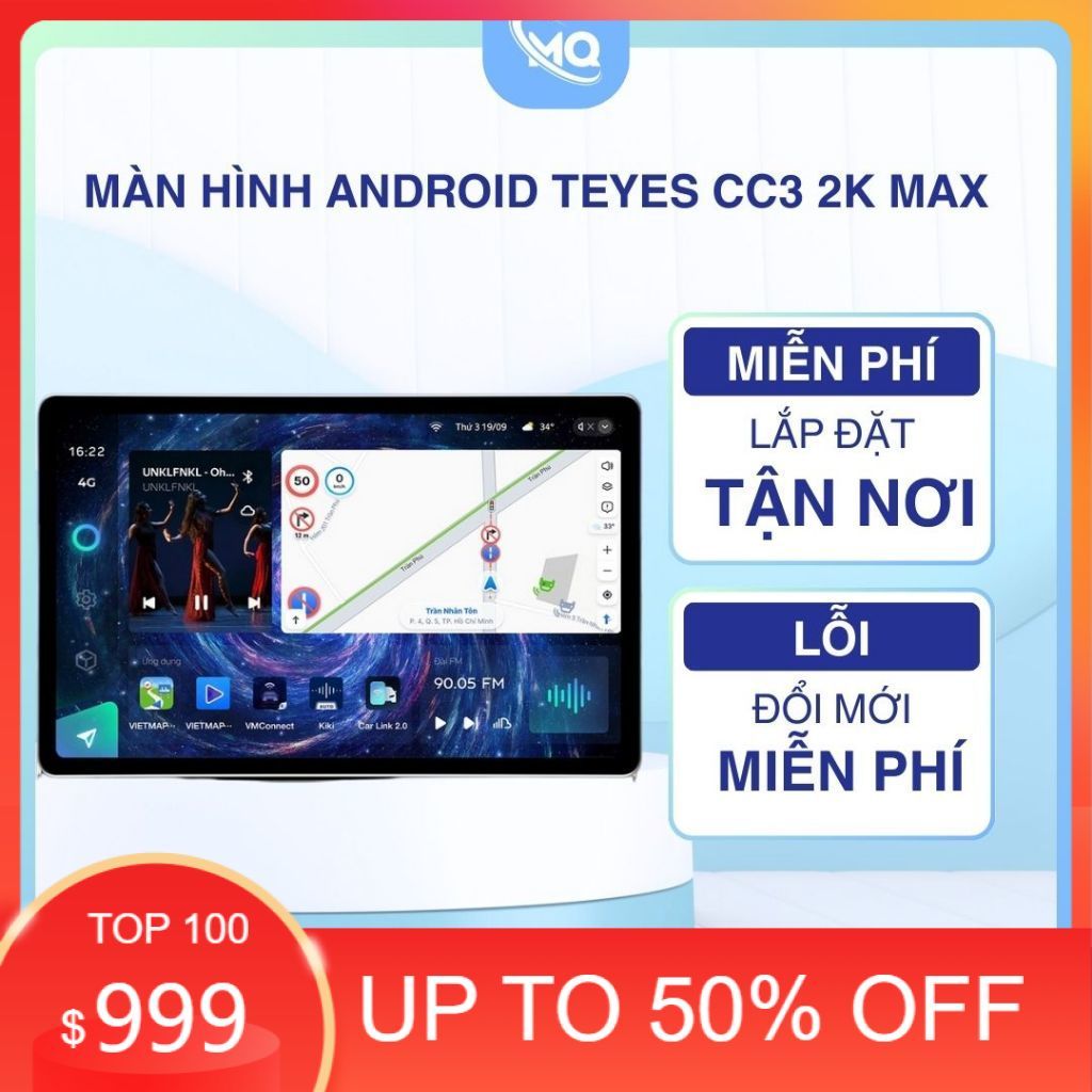 Mới nhất Màn Hình Android 13inch / 11,5inch Teyes CC3 2K MAX | Ram 6GB Rom 128G | Liền Camera 360