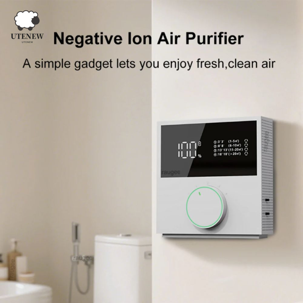 Máy lọc không khí UTENEW, Tắt tiếng khử mùi di động, Ion âm Thanh Thanh lọc hiệu quả Máy tạo Ion âm 